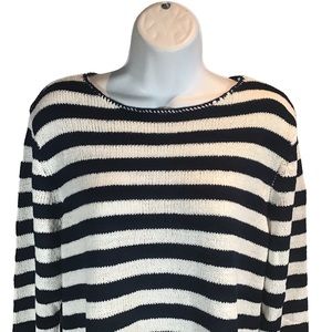 Chadwicks Of Boston Striped Sweater NWT Women’s SZ PXL Blue/White.